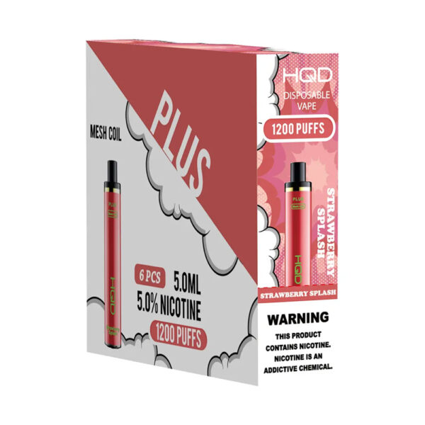 HQD CUVIE PLUS 5% NIC DISPOSABLE - STRAW SPLASH