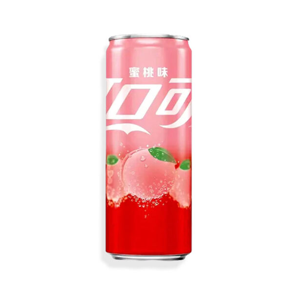 COCA COLA 330ML CAN - PEACH