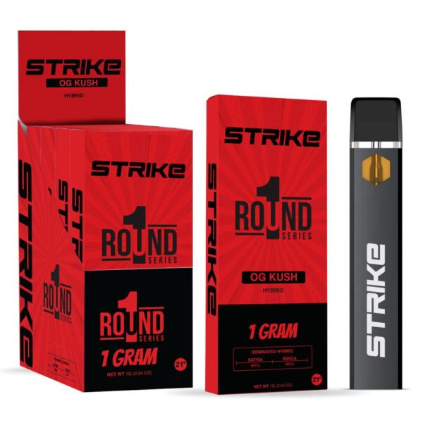STRIKE ROUND1 SERIES 1G DISPOSABLE HYBRID - OG KUSH