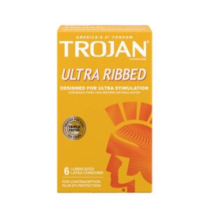 TROJAN ECSTACY 3’S ULTRA RIBBED