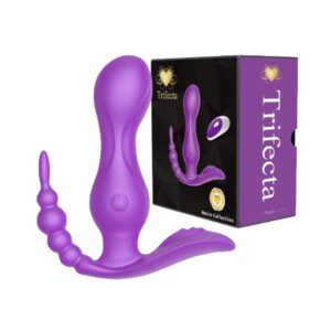 TRIFECTA 3 IN 1 VIBE W/ REMOTE – PURPLE