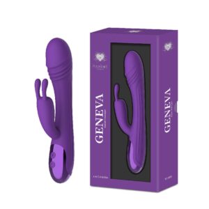 GENEVA LIQUID SILICONE RABBIT VIBE – PURPLE