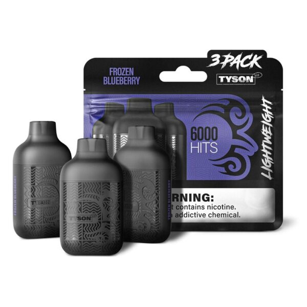 TYSON LIGHTWEIGHT 5% NIC 6KPUFFS DISPOSABLE - FROZEN BLUEBERRY