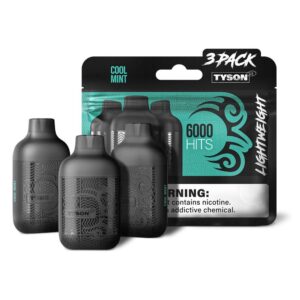 TYSON LIGHTWEIGHT 5% NIC 6KPUFFS DISPOSABLE – COOL MINT
