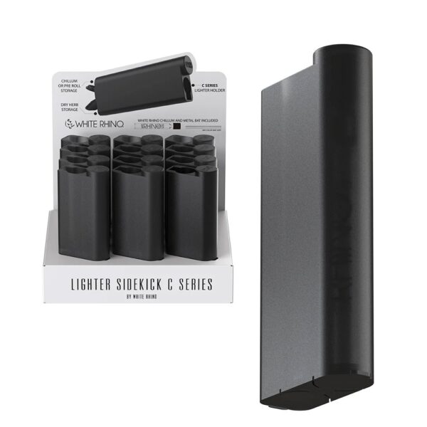 WHITE RHINO LIGHTER SIDEKICK C SERIES - SOLID BLACK