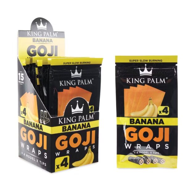KING PALM 4PK GOJI WRAPS - BANANA