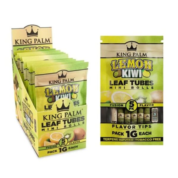 KING PALM 5PK 1G MINI LEAF- LEMON KIWI