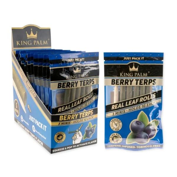 KING PALM 5PK 1G MINI LEAF- BERRY TERPS