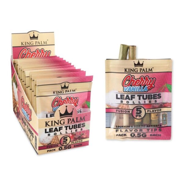 KING PALM 5PK 0.5G MINI LEAF- CHERRY VANILLA