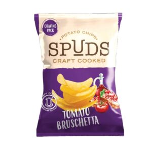 SPUDS 145G CHIPS – TOMATO BRUSCHETA