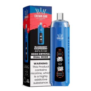ALFAKHER CROWN BAR 8000PUFFS – BLUEBERRY RASPBERRY
