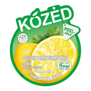 KOZED JUICE TO CHEW 75G GUMMY CANDY – LEMON