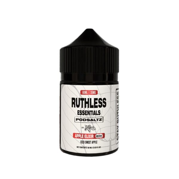 RUTHLESS SALT NIC 60ML/35MG JUICE - APPLE ELEXIR ON ICE