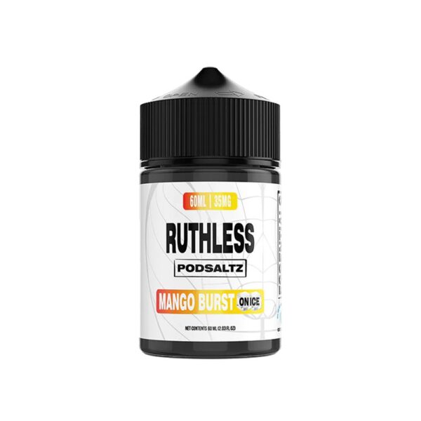 RUTHLESS SALT NIC 60ML/50MG JUICE - MANGO BURST ON ICE