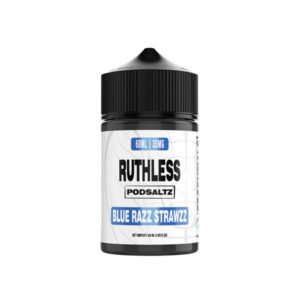 RUTHLESS SALT NIC 60ML/50MG JUICE – BLUERAZZ STRAWZZ