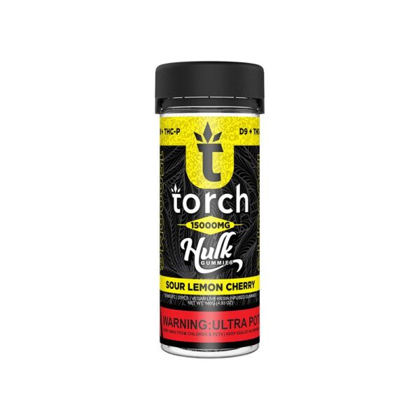 TORCH HULK D9/THCP 15000MG GUMMIES - SOUR LEMON CHERRY