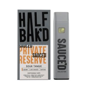 HALF BAK’D PRIVATE RESERVE 1G DISPOSABLE SATIVA – SOUR TANGIE