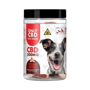 ONLY CBD 500MG DOG TREATS – STEAK BITES