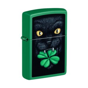 ZIPPO 48629 LUCKY CAT CLOVER DESIGN LIGHTER