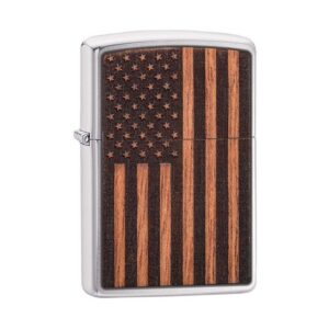 ZIPPO 200 WOODCHUCK AMERICAN FLAG DESIGN LIGHTER
