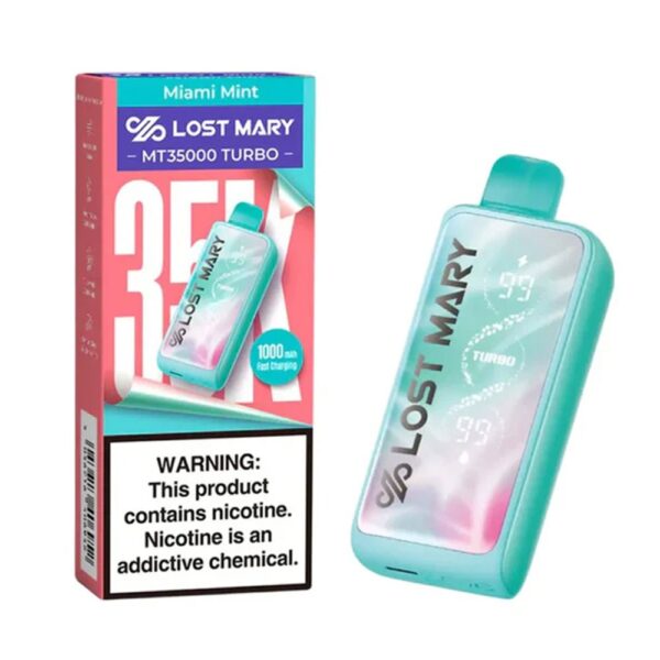 LOST MARY 35KPUFFS 5% NIC DISPOSABLE - MIAMI MINT