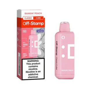 OFF- STAMP CLASSIC CUBE 25K PUFFS DISPOSABLE – BANGIN PEACH