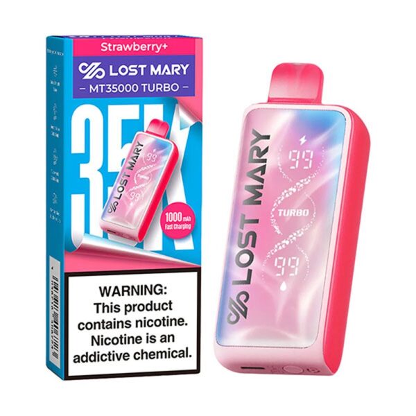 LOST MARY 35KPUFFS 5% NIC DISPOSABLE - STRAWBERRY+