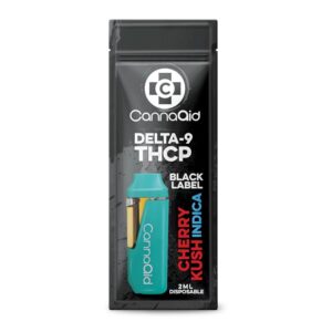 CANNAAID BLACK LABEL HHC/D9THCP DISPOSABLE INDICA – CHERRY KUSH