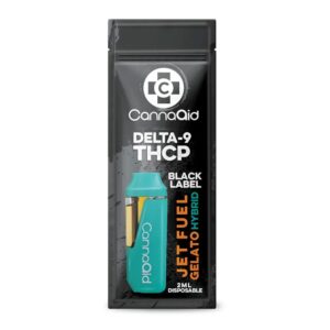 CANNAAID BLACK LABEL HHC/D9THCP DISPOSABLE HYBRID – JET FUEL GELATO