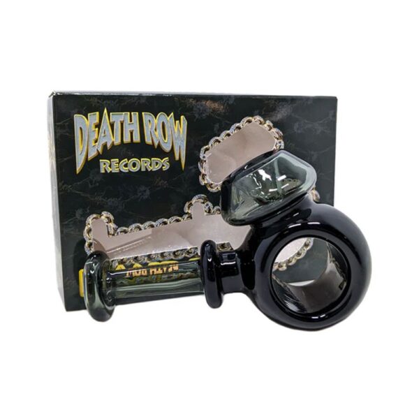 DEATHROW RECORDS 4" RING HAND PIPE - SMOKE