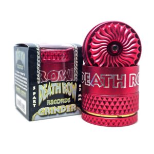 DEATHROW RECORDS HURRICANE 63MM 5PTS GRINDER – RED