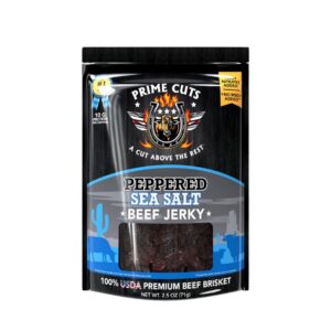 PRIME CUTS 2.5OZ BEEF JERKY – SEA SALT PEPPERED