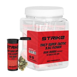 STRIKE THCP 3.5G FLOWER JAR – BLUE BUBBA