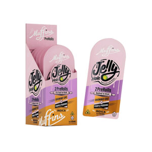 MUFFINS THCP JELLY HOLES 2CT PREROLLS INDICA – BROWNIE GAS/PURPLE PUDDING