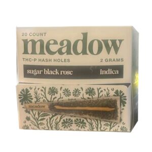 MEADOW THCP HASH HOLE 2G PREROLLS INDICA – SUGAR BLACK ROSE