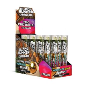 BLACK BUNKER DIAMOND THC 2G PREROLLS SATIVA – ACAPULCO GOLD