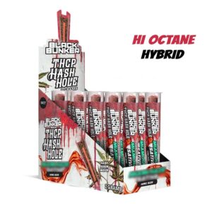 BLACK BUNKER THCP HASH HOLE PREROLLS HYBRID – HI OCTANE