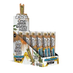 BLACK BUNKER THCP HASH HOLE PREROLLS SATIVA – MIAMI HAZE