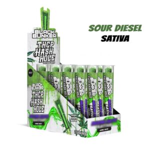 BLACK BUNKER THCP HASH HOLE PREROLLS SATIVA – SOUR DIESEL