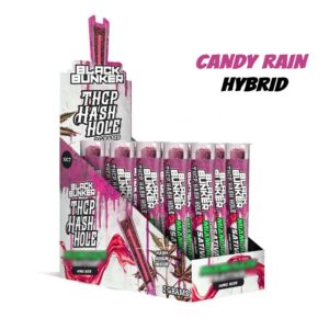 BLACK BUNKER THCP HASH HOLE PREROLLS HYBRID – CANDY RAIN