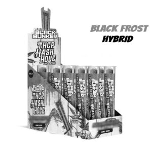 BLACK BUNKER THCP HASH HOLE PREROLLS INDICA – BLACK FROST