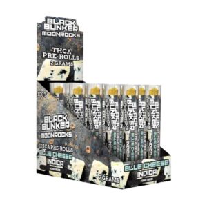 BLACK BUNKER THC MOON ROCKS PREROLLS INDICA – BLUE CHEESE