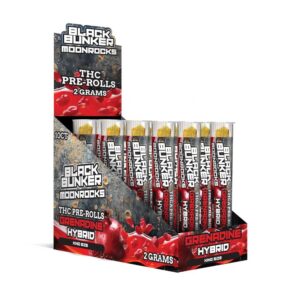 BLACK BUNKER THC MOON ROCKS PREROLLS HYBRID – GRENADINE