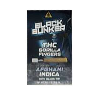 BLACK BUNKER THC GORILLA FINGERS MOON ROCKS 3G PREROLLS INDICA – AFGHANI