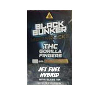 BLACK BUNKER THC GORILLA FINGERS DIAMOND 3G PREROLLS HYBRID – JET FUEL