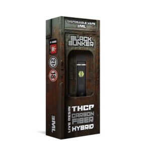 BLACK BUNKER THCP LIVE RESIN 3ML DISPOSABLE HYBRID – CARBON FIBER