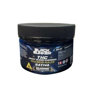 BLACK BUNKER THC 1000MG 20CT GUMMIES SATIVA – MANGO HAZE