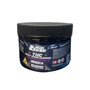 BLACK BUNKER THC 1000MG 20CT GUMMIES INDICA – BERRY GELATO