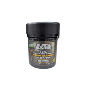 BLACK BUNKER THC 500MG GUMMIES SATIVA – SUPER SOUR MANGO