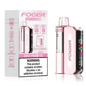 FOGER SWITCH 5%NIC 30KPUFFS PRO KIT – JUICY PEACH ICE